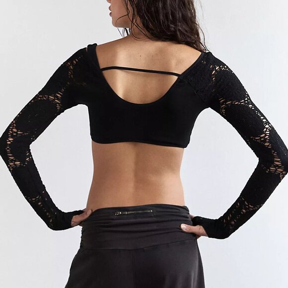 NWOT Free People | Say The Word Black Shrug | M/L - Picture 4 of 11